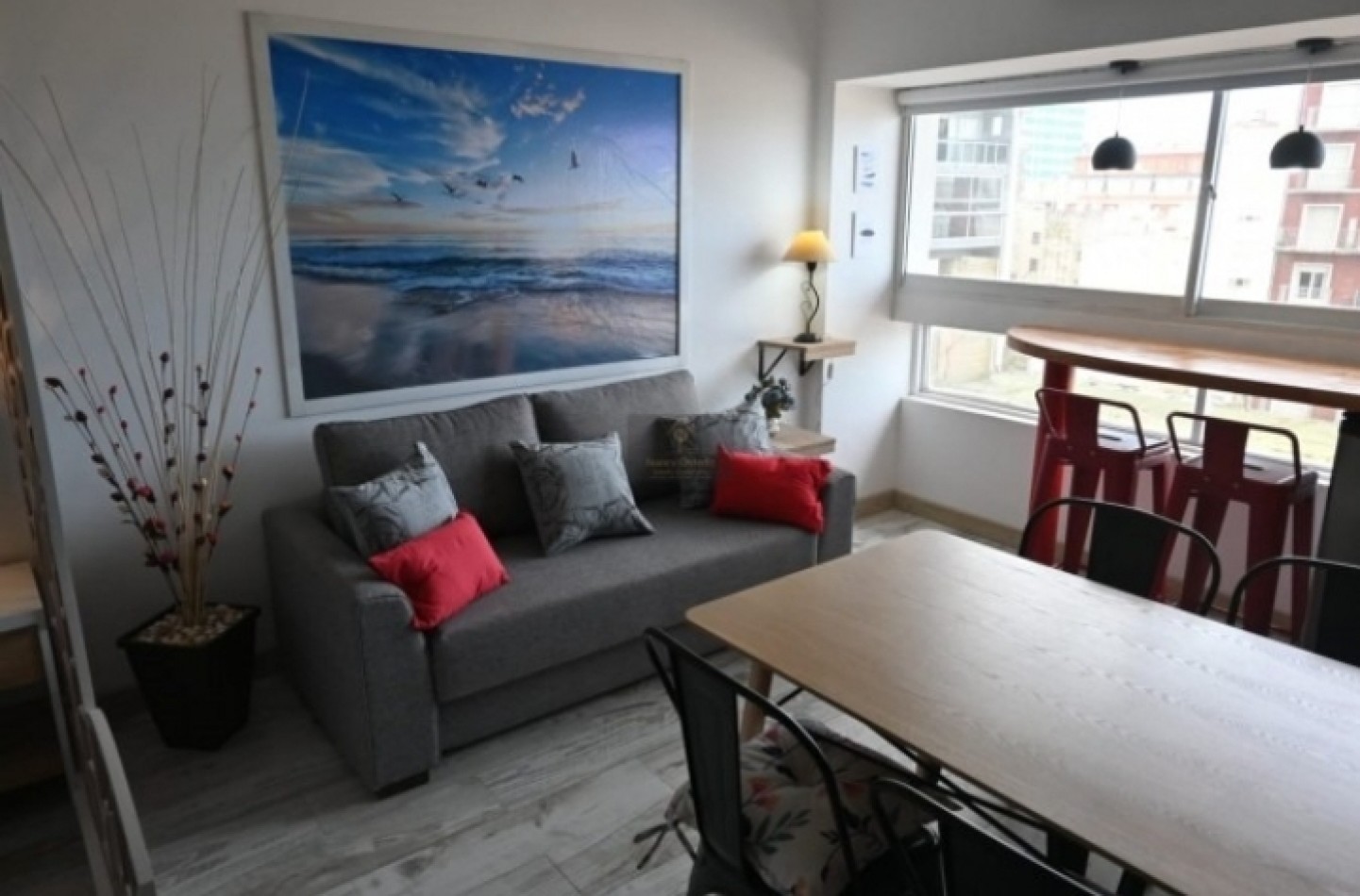 Departamento con vista al mar en Torre Bristol para 3 personas. 